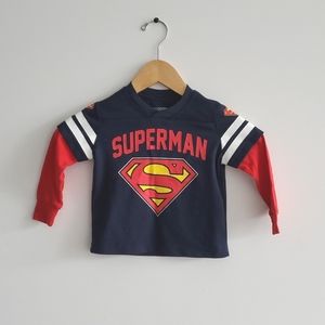 Superman Sports Long Sleeve Size 2T